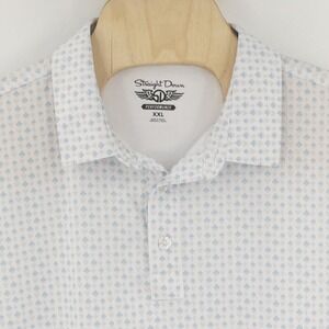 Straight Down Performance Men's XXL Polo Shirt‎ Playing Card Print BNP Paribas
